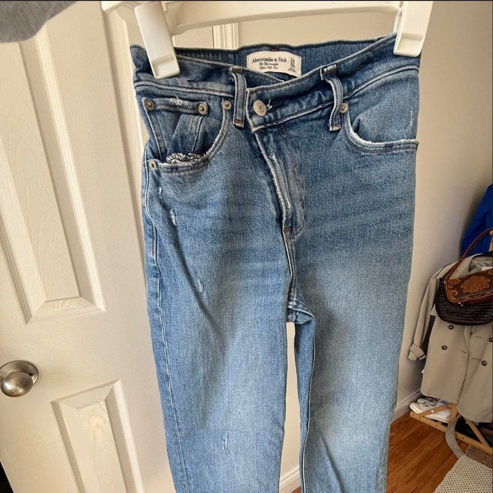 Abercrombie & Fitch Light Blue Straight Leg Jeans